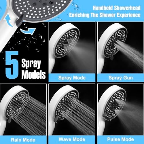 Moisturizing Handheld shower head set designed for a perfect showering experience
