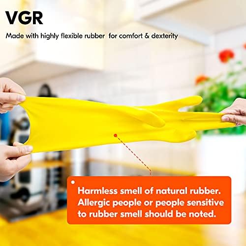 Vgo 20 Pairs Reusable Cleaning Gloves for Kitchen and Dishwashing