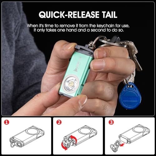 G2 Mini Flashlight Keychain Rechargeable 500 Lumens 5 Modes