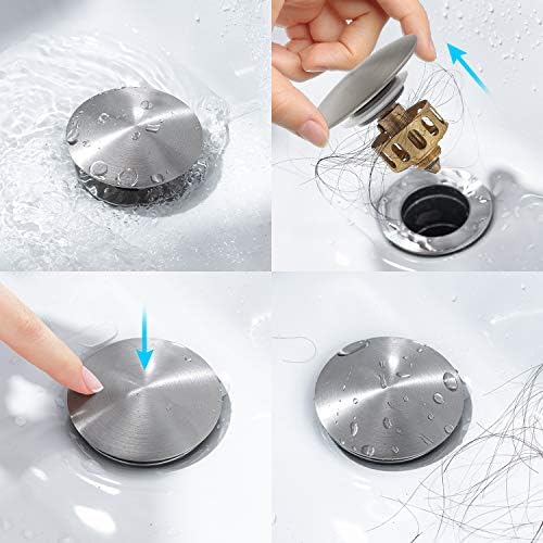 KAIYING Pop Up Drain - Restaurant Grade Sink Cover with Overflow