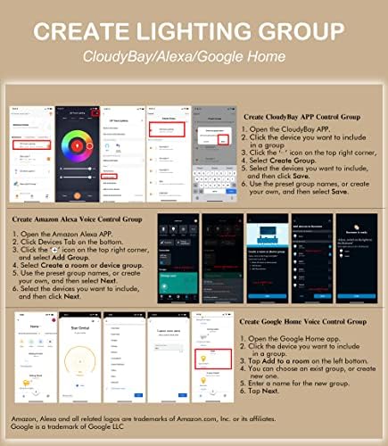 Cloudy Bay 4 Light Smart WiFi Track Light Kit