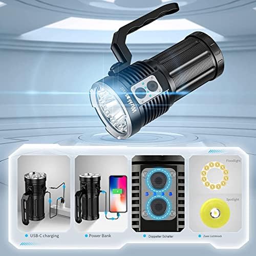 Powerful Rechargeable LED Flashlight