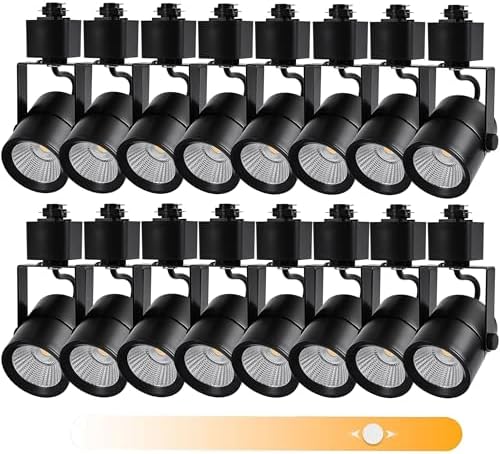 Dimmable Flicker-Free 24 Beams Energy-Efficient 1000-LM LED Track Lighting Heads