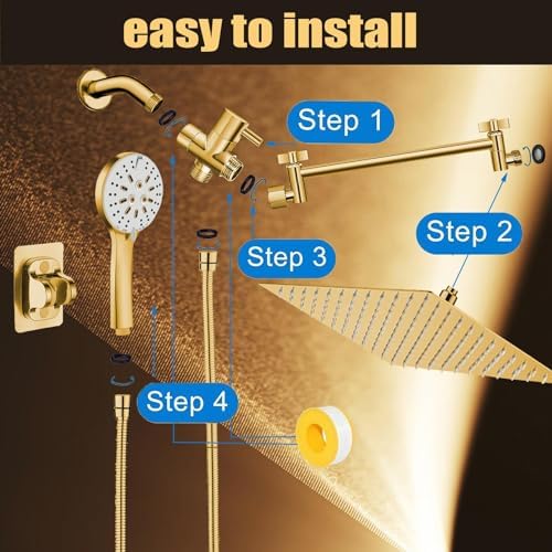 10 High-Pressure Rain Shower Head
