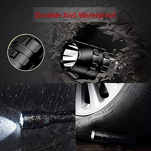 Ultrafire Rechargeable Flashlight - 1000 Lumens 5 Modes Waterproof Compact
