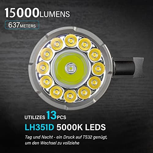 Powerful Rechargeable LED Flashlight