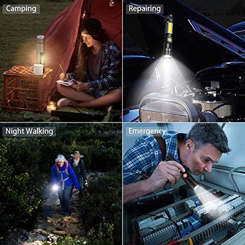 Vnina Rechargeable Tactical Flashlight with 1200 High Lumens
