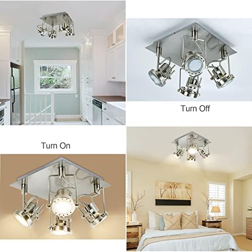 Adjustable GU10 LED Track Lighting with airflow for home commercial use