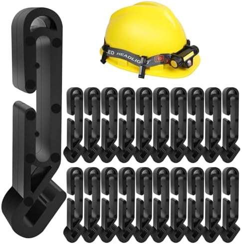 20-Piece Hard Hat Light Clips Safety Security