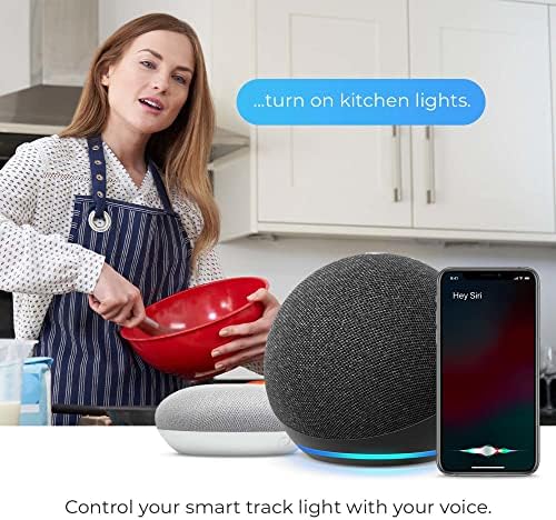Globe Electric Smart LED Track Lighting Voice Activated No Hub Required