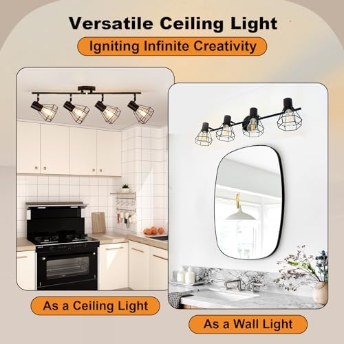 4-Light Adjustable LED Track Lighting Kit