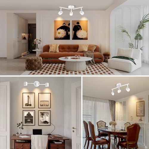 Arcfox 3-Light Track Lighting Kit Dimmable Adjustable 24W 3000K