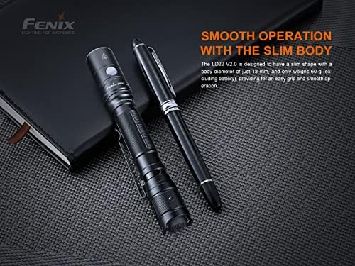 Fenix LD22 V2 800 Lumen Slim LED Flashlight