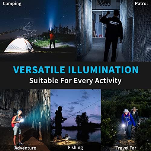 Alifa Rechargeable LED Flashlight Brightest Handheld with 5 Modes