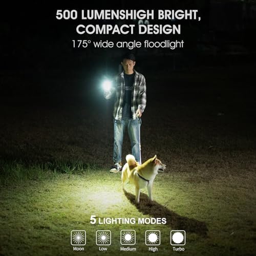 G2 Mini Flashlight Keychain Rechargeable 500 Lumens 5 Modes