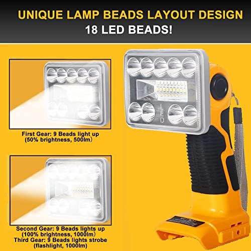 1000LM LED Worklight with Adjustment Charge