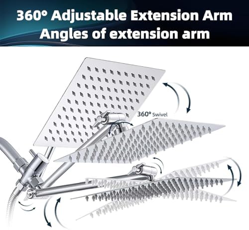 Vivid 10 Adjustable Shower Head Multiple Modes Rainfall All-in-One Bathroom Fixture