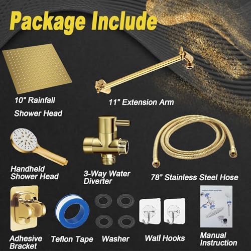 10 High-Pressure Rain Shower Head