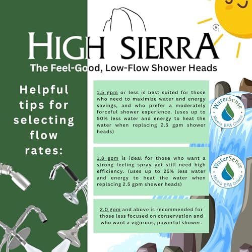High Sierra Handheld 4-Way Showers