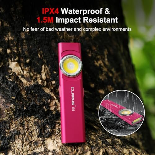KLarus E5 Pocket Flashlight Dual Light Source EDC Rewind