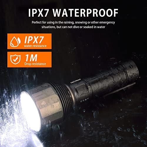 NEXTOOL 2000 Lumens Rechargeable Flashlight with 5 Modes and 5000mAh Battery