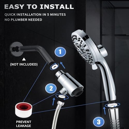 High-Pressure Magnetic Stainless Steel Shower Head