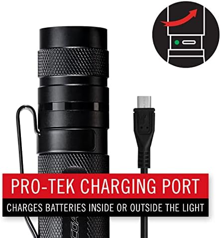 Coast TX17R Rechargeable Flashlight with Spot and Flood Durable Aluminum Build