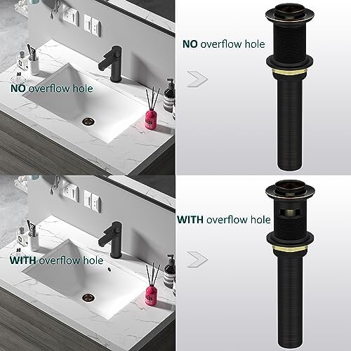 Georkios Bathroom Sink Drain with Oil Rubbed Bronze Finish