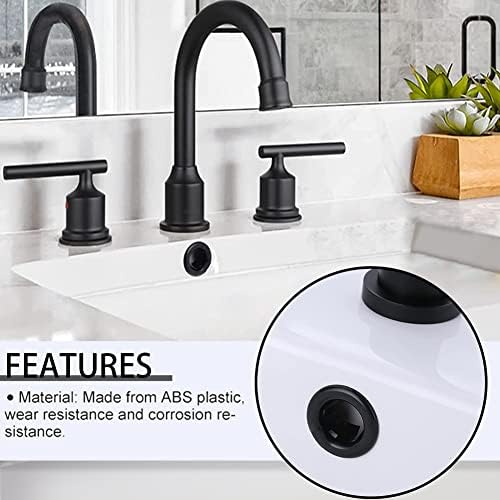 4-Piece Sink Overflow Ring Set Modern Durable Shatterproof Design Bathroom Kitchen Enhancement