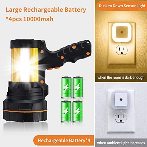 GEPROSMA Super Bright Rechargeable Spotlight