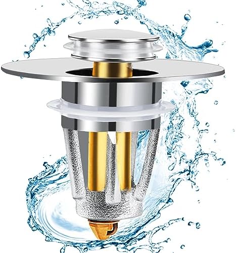 DazzyD Universal Bathroom Sink Stopper Suitable for 106-196 inch Drain Hole