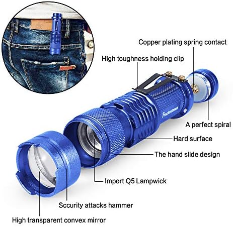 Modoao 30-Piece LED Flashlight Set for Camping and Hiking