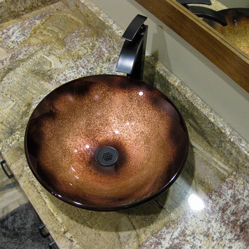 Vessel Sink Strainer Drain - 19-Hole Oil Rubbed Bronze