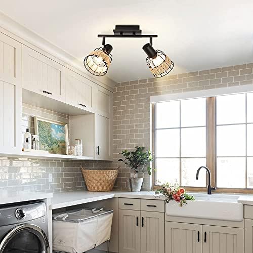 Vintage 2-Light LED Track Lighting Kit