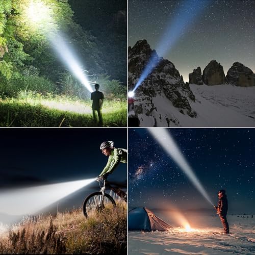 NICRON 1000 Lumens Rechargeable Tactical Flashlight