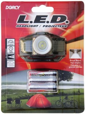 Durable 120-Lumen LED Flashlight withAdjustable Head strap Weather Resistant