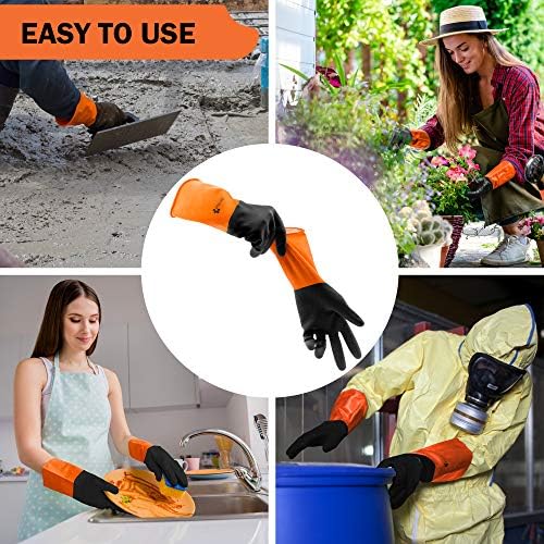 Gastody - Heavy-Duty Chemical Resistant Gloves Reusable Safety Gloves for Oil Acid Alkali - S-M-L-XL Sizes