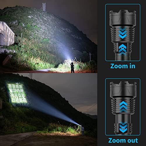 Alifa Rechargeable LED Flashlight Brightest Handheld with 5 Modes