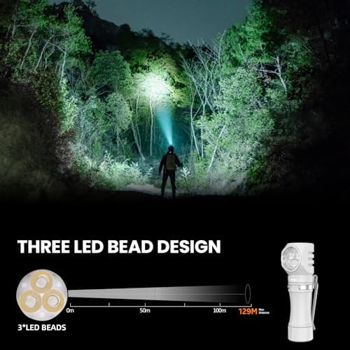 Wurkkos Rechargeable Flashlight 1200 Lumens Magnet Headlamp