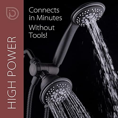 Stainless Steel 24-Setting Handheld Rain Shower Combo