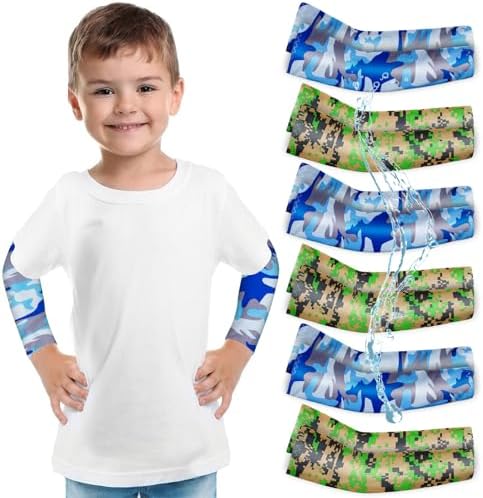 HLDGRAS Comfortable Arm Sleeves for Kids UV Protection Compression