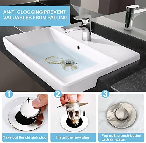 BEECKOOAHigh-Quality Bath Sink Plug With Anti-Clog Function for Efficient Drainage