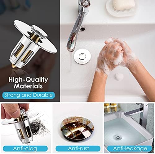 Universal Sink Stopper for clog Prevention