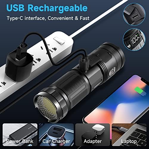 Powerful High-Brightness Rechargeable Flashlight