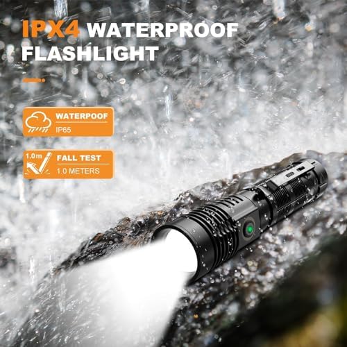 Last Light 20000 Lumens Spotlight Flashlight for Hiking Survival