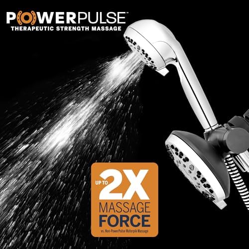 Waterpik 12-Mode 2-in-1 Dual Shower Head System Chromed