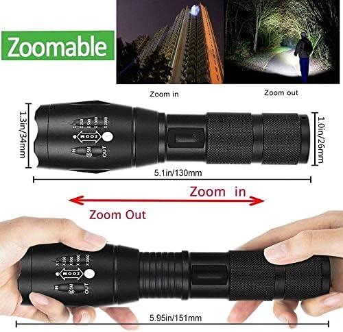 MODOAO 3-Pack Bright Flashlights