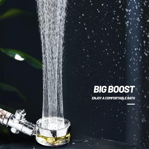 MineralStream TurboFan Handheld Shower for Dry Hair Skin Spa-Grade Experience