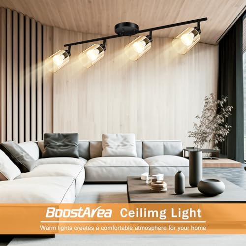 BoostArea 4-Light LED Track Lighting Kit