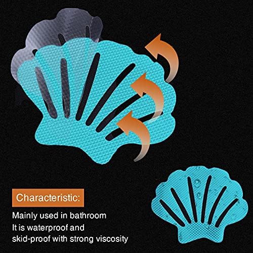 Non-Slip Bathtub Stickers Set 24PCS Blue Safety Decals for Bathtubs Showers